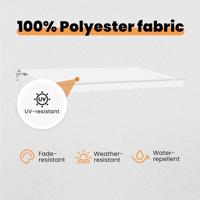 VidaXL Inklapbaar zonnescherm wit 400 x 200 cm stof - thumbnail