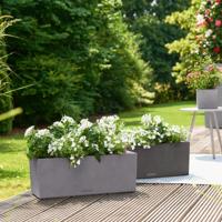 LECHUZA Jardiniere BALCONERA Stone 50 ALL-IN-ONE Zwart - thumbnail