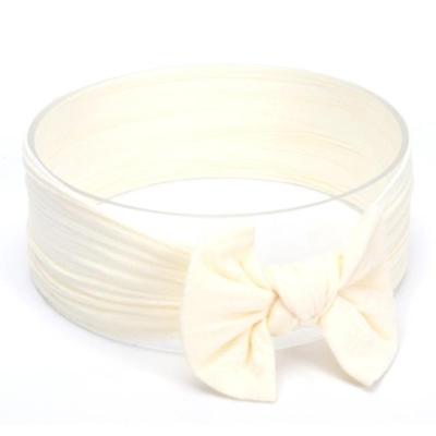 Schattig bowknot zuigeling baby meisje Hairband Headwear hoofdbanden (beige # 24)