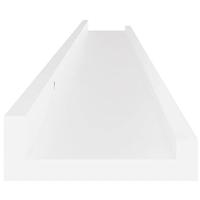 Wandschappen 4 st 100x9x3 cm wit - thumbnail