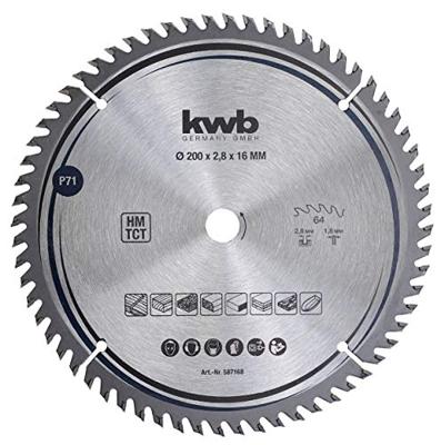 kwb 587168 Hardmetaal-cirkelzaagblad 200 x 16 mm 1 stuk(s) kwb 587168 Hardmetaal-cirkelzaagblad 200 x 16 mm 1 stuk(s)