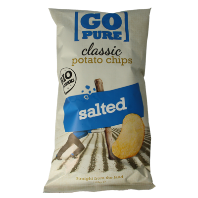 Chips naturel gezouten bio 125 Gram Chips naturel gezouten bio 125 Gram