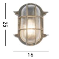 Searchlight Langwerpige bulls eyeBulkhead - 61402BG - thumbnail