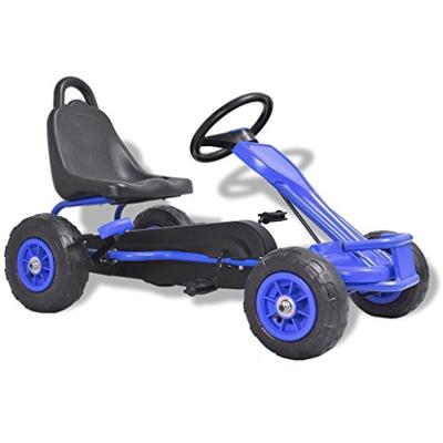 VidaXL Skelter met pedalen en pneumatische banden blauw VidaXL Skelter met pedalen en pneumatische banden blauw