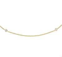 TFT Collier Geelgoud Zirkonia 3 mm x 42-45 cm - thumbnail
