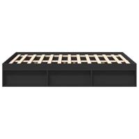 Bedframe zwart 140x200 cm - thumbnail