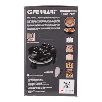 G3 Ferrari Delizia pizzamaker en -oven 1 pizza('s) 1200 W Zwart - thumbnail