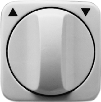 Busch Jaeger WIT afdekplaat + knop draaischakelaar - 4692065 - thumbnail