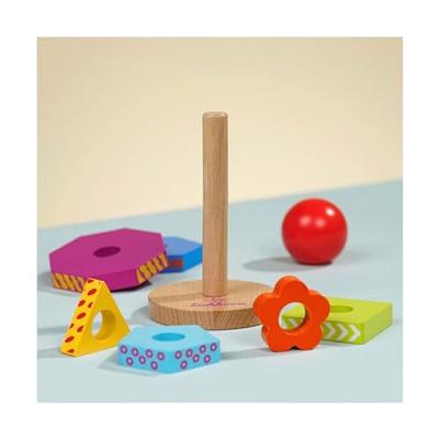 Eichhorn houten stapelspel 8dlg.