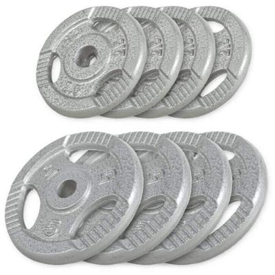 Voordeelbundel 30 kg - 4 x 5 + 4 x 2,5 kg - Gripper Gietijzer Zilver - 30/31 mm
