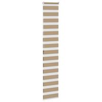 VidaXL Zebra blind 45x200 cm stofbreedte 40,9 cm polyester zandbruin - thumbnail