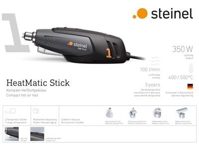 Steinel 089467 HEISSLUFTGEBLAESE HM STICK Heteluchtpistool 350 W