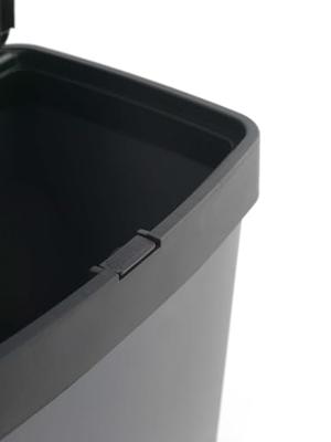 Recycling prullenbak SP Berner Antraciet 10 L 30 L x 2 Plastic 3 Compartimenten (1 Stuks)