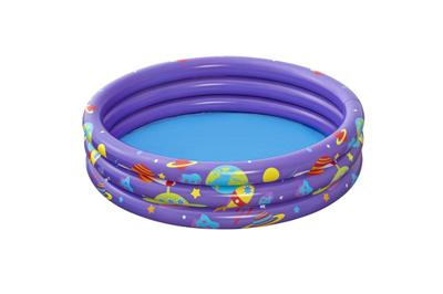 Bestway Opblaasbaar Kinderzwembad 3 Ringen met Ballen 102x25 cm +2 Jaar Binnen en Tuin 52466