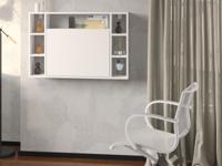 Opklapbare bureau MUSOA wit - thumbnail
