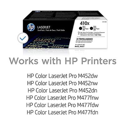 HP Toner 410X Origineel 2-pack Zwart 13000 bladzijden CF410XD HP Toner 410X Origineel 2-pack Zwart 13000 bladzijden CF410XD