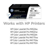 HP Toner 410X Origineel 2-pack Zwart 13000 bladzijden CF410XD - thumbnail
