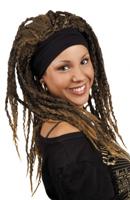 Pruik dreadlock Emily met haarband - thumbnail