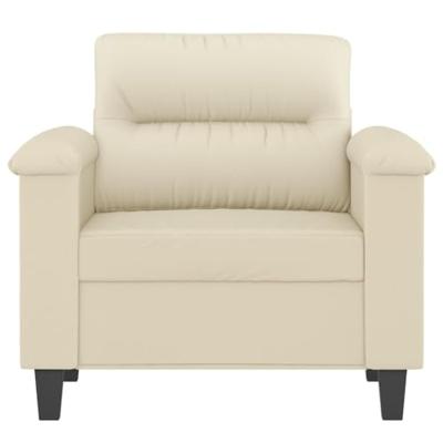 Fauteuil 60 cm kunstleer crmekleurig Fauteuil 60 cm kunstleer crmekleurig