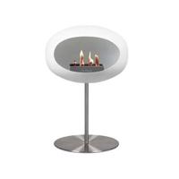 Le Feu Biohaard Wit Ground Steel Low - Roestvrij Staal - thumbnail