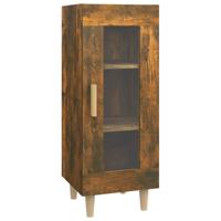 Dressoir 34,5x34x90 cm bewerkt hout gerookt eikenkleurig - thumbnail