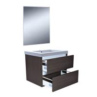 Badkamermeubelset Wiesbaden Vision 60x46 Grey Oak (2 laden) - thumbnail