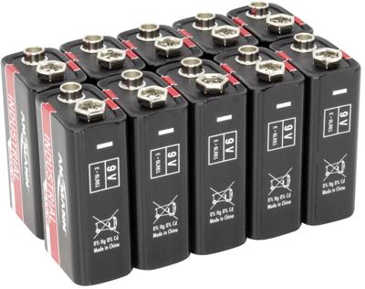 Ansmann Industrial 9V batterij (blok) Alkaline 9 V 10 stuk(s) Ansmann Industrial 9V batterij (blok) Alkaline 9 V 10 stuk(s)