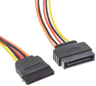 Delock 60133 Verlengkabel Voeding SATA 15-pins male > SATA 15-pins female 100cm