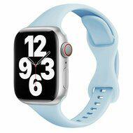 Sportbandje Slim Fit - Lichtblauw - Geschikt voor Apple Watch 44mm / 45mm / 46mm / 49mm - thumbnail