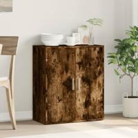 Dressoir 79x38x80 cm bewerkt hout gerookt eikenkleurig - thumbnail