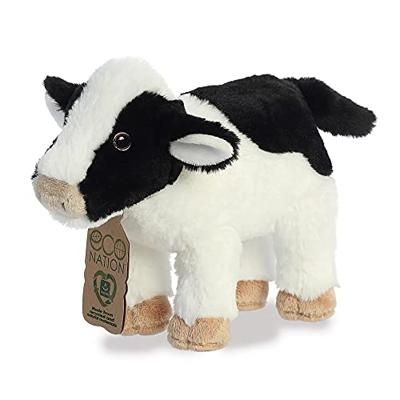 Eco Nation Pluchen knuffel - koe - 26 cm
