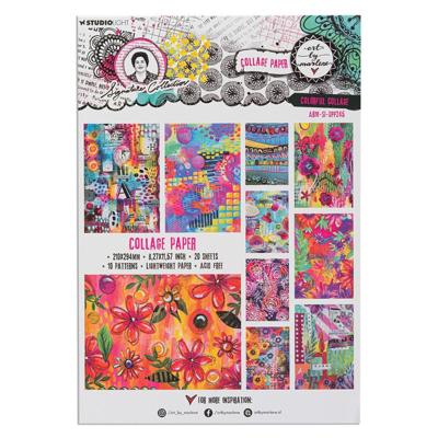 Studio Light • art by marlene collage paper colorful collage