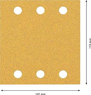 Bosch Accessoires Expert C470 schuurpapier voor vlakschuurmachines 115 x 107 mm, K60 10-delig - 2608900891