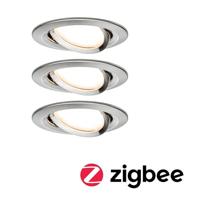 Paulmann 92959 LED-inbouwlamp Set van 3 stuks LED 18 W IJzer (geborsteld) - thumbnail