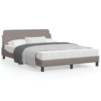 Bedframe "Dover" stof taupe 140x190 cm - thumbnail