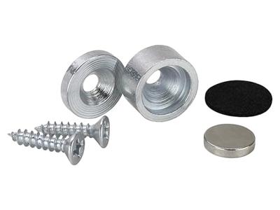 Sintron Magneet (Ø x h) 12.7 mm x 6.35 mm RVS 10 stuk(s) 207901