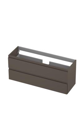 Onderkast INK 2 laden greeploos gelakt 120 cm x 40 cm x 52 cm Mat taupe 1241035
