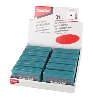 Makita Accessoires Schroefbitset "TORX" 31-dlg - P-73352 - thumbnail