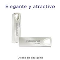 Integral ARC USB stick 2.0, 16 GB, zilver - thumbnail