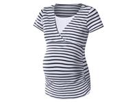 esmara Zwangerschapsshirt (Wit/gestreept, S (36/38)) - thumbnail