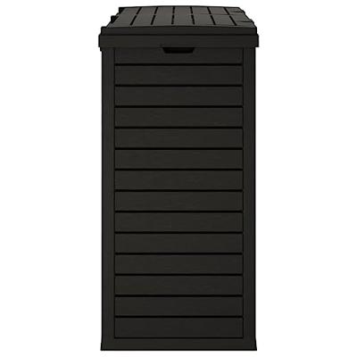 VidaXL Vuilnisbak voor tuin 78x41x86 cm polypropeen zwart