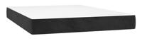 Boxspring met matras fluweel zwart 140x210 cm - thumbnail