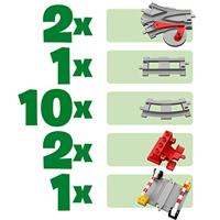 Lego Duplo 10882 Treinrails 23-delig - thumbnail