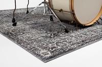 DRUMnBASE VP185-GRY Vintage Persian Grey drum/stage mat 185 x 160 cm - thumbnail