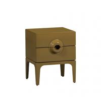 WOOOD Nachtkastje 'Merge' Met 2 lades, kleur Honing Geel - thumbnail