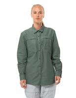 Jack wolfskin Barrier L/S Shirt Dames Hedge Green XL - thumbnail