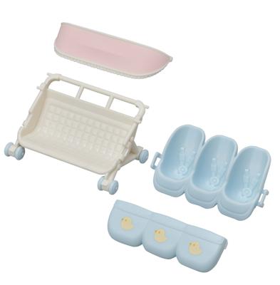 Sylvanian Families 5533 Wandelwagen Drieling