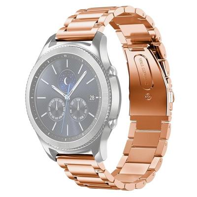Roestvrijstalen polshorloge band voor Samsung Gear S3 22mm (Rose goud)
