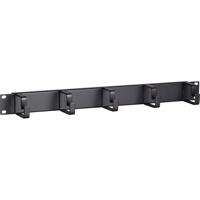 DSI 1U 19 inch metalen kabelgoot 5 haken - DS-1904 kabelmanagement - thumbnail