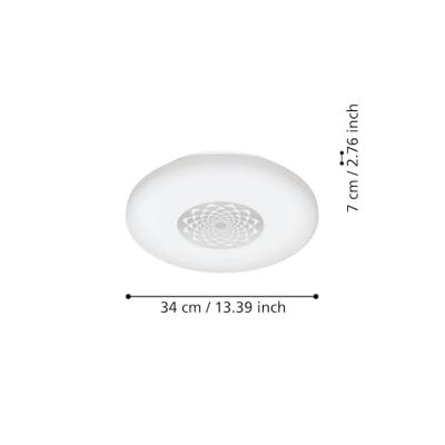 Eglo Plafonnière Zigbee Capasso-Z wit - Ø 34cm 900008